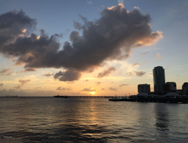 Sunset in Fort de France Martinique