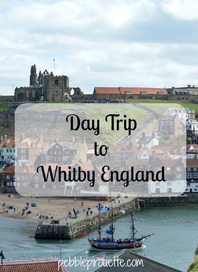 Day trip to Whitby England pebblepirouette.com #whitby #england #ruins #beach 